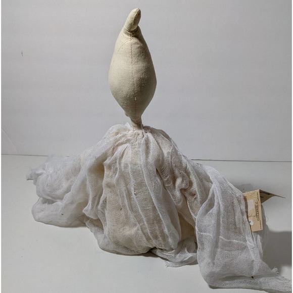 Joe Spencer Gareth Ghost Halloween Doll Figure NEW Gathered Traditions Folk Art - Picture 3 of 8